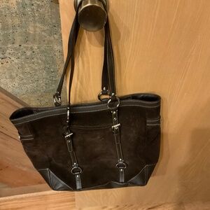 Vintage Coach Brown Suede Bag - Very Gently Used!